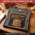New Achievement Unlocked Shirt, Litrpg Dungeon Crawler Tee, Comfort Colors® Gamer Shirt, Funny Fantasy Book Lover Gift, Achievement Tee