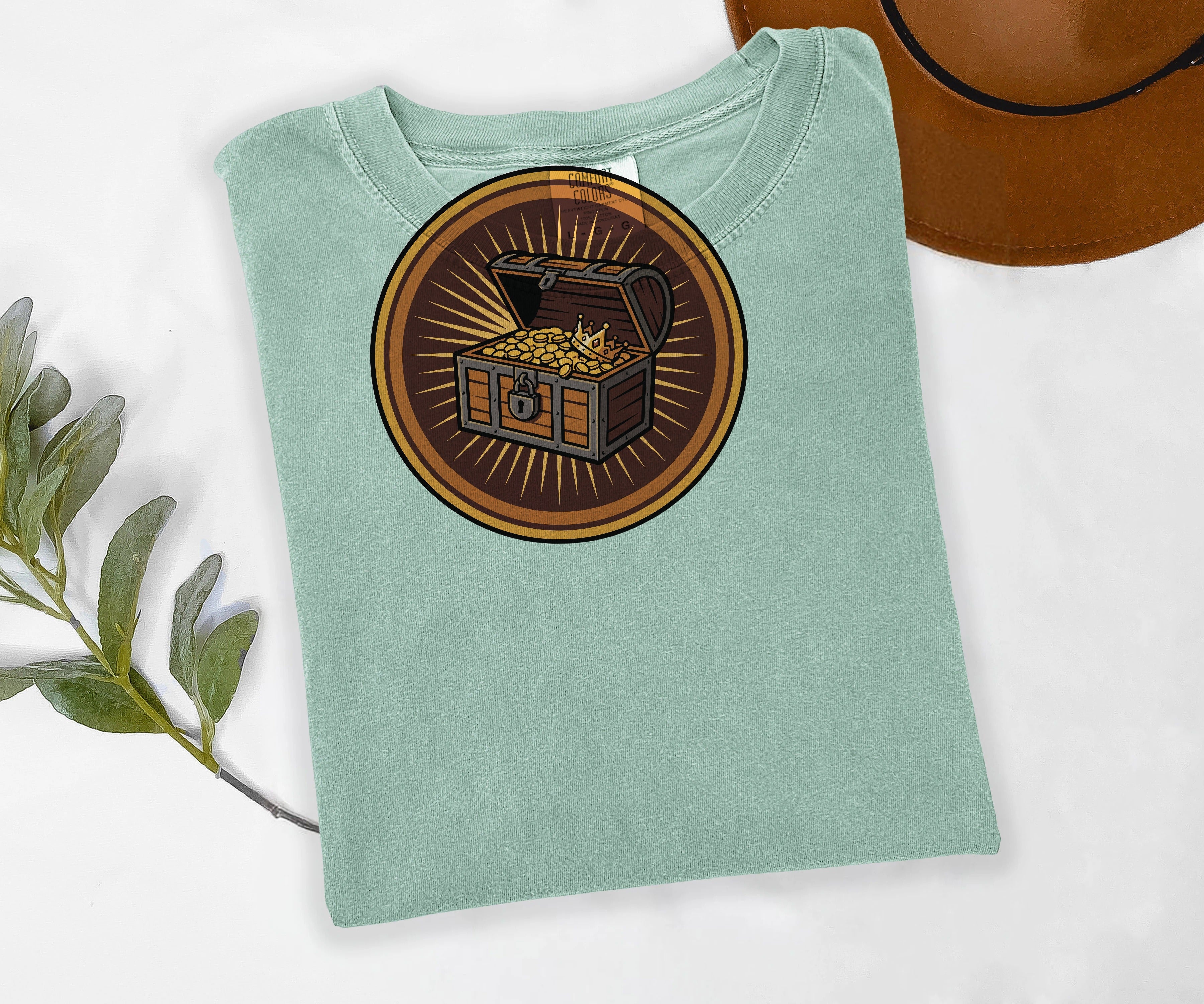 Treasure Chest Tee, RPG Gamer Shirt, Loot Emblem Tee, Comfort Colors Video Game Shirt, Gamer Gift