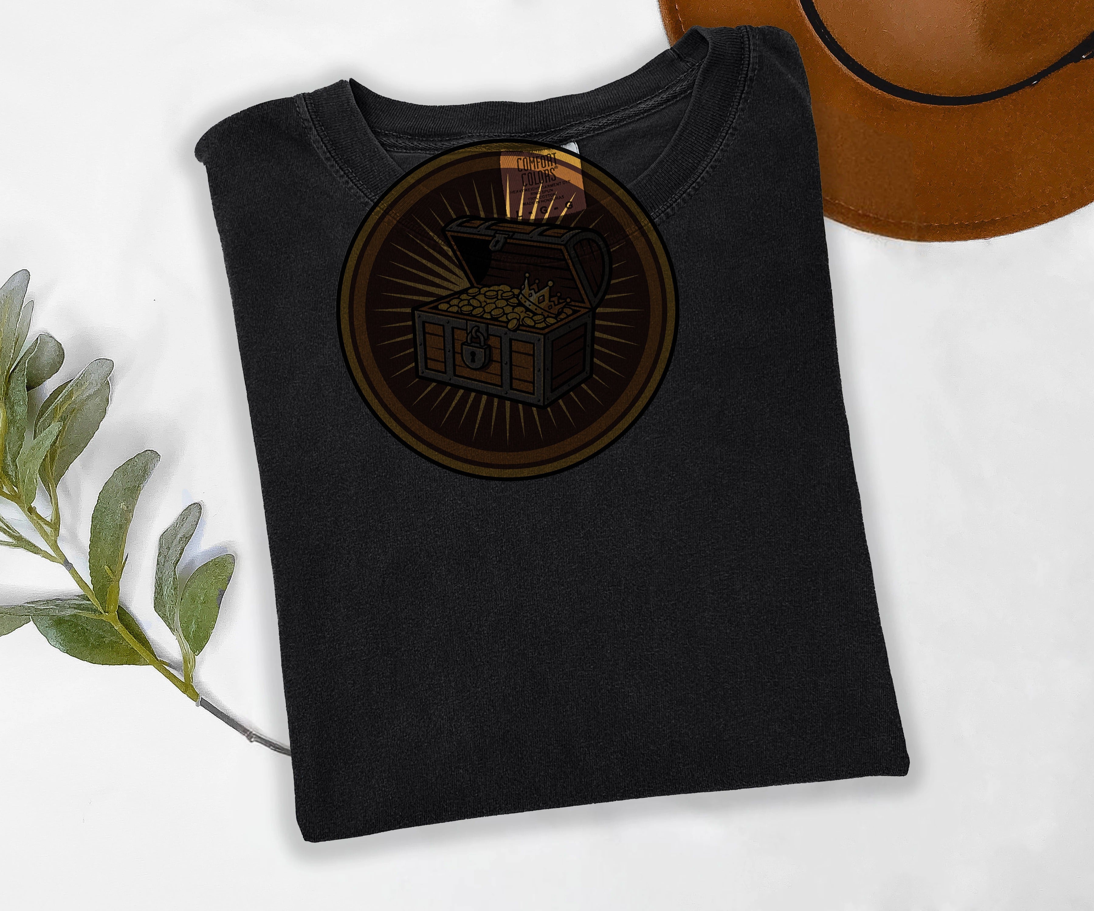 Treasure Chest Tee, RPG Gamer Shirt, Loot Emblem Tee, Comfort Colors Video Game Shirt, Gamer Gift