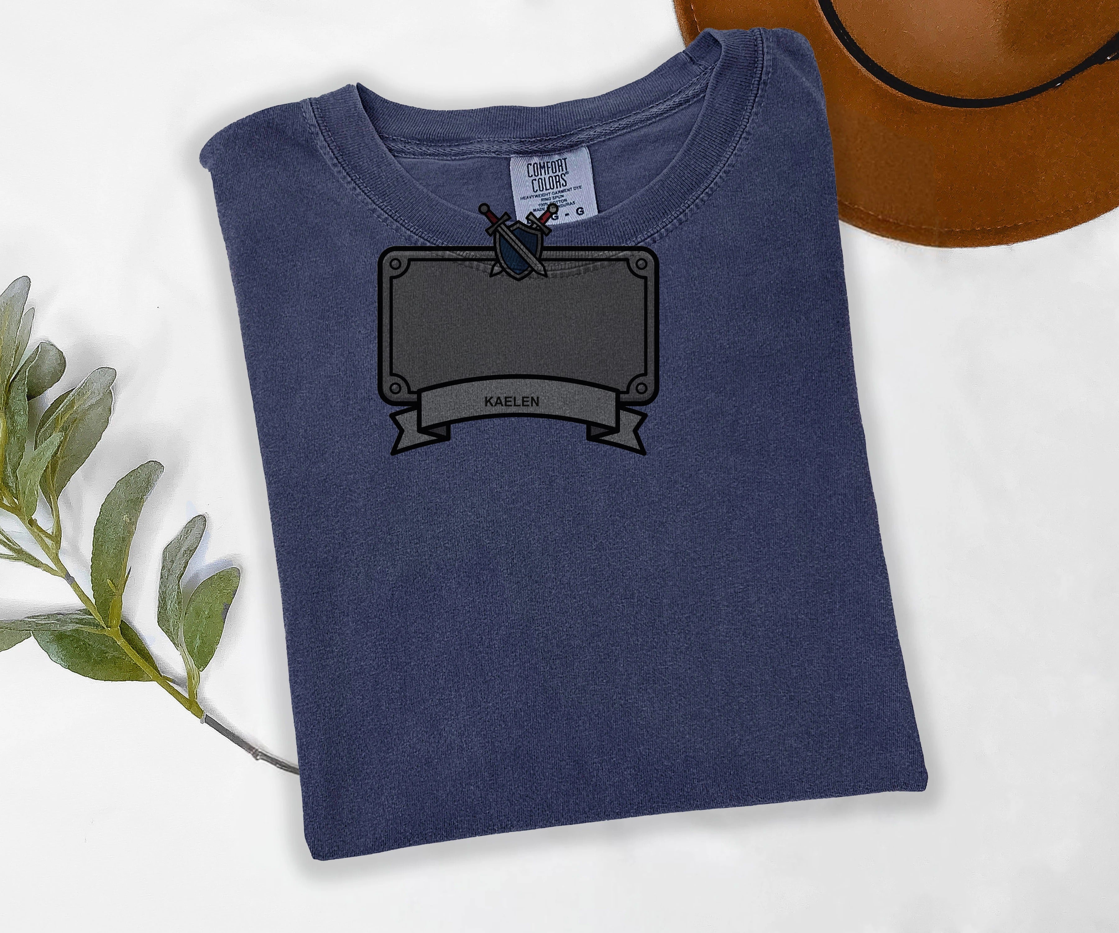 Custom Adventurer Name Tee, Personalized RPG Gamer Shirt, Your Name Printed, Comfort Colors Gaming Tee, Gamer Gift