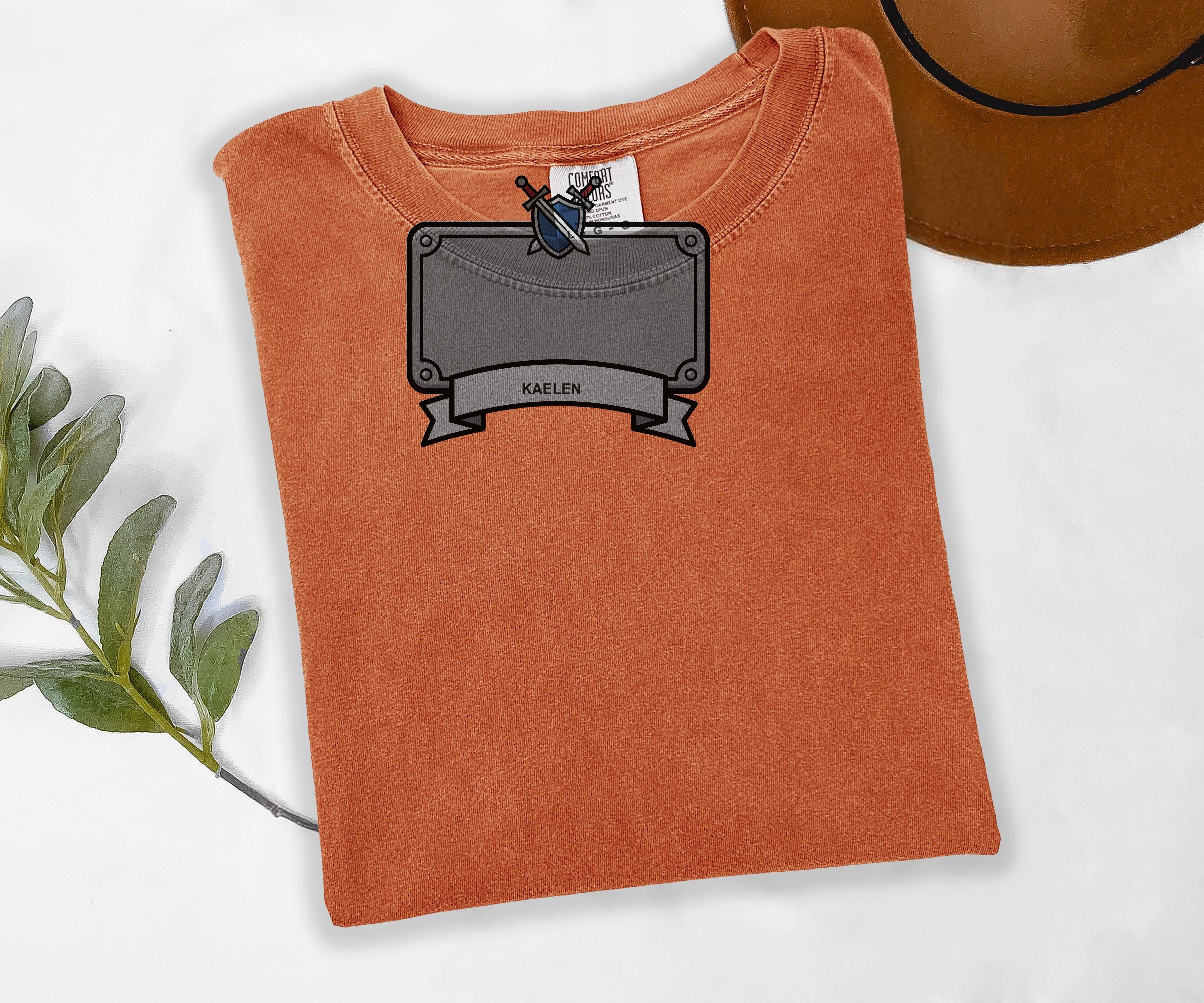 Custom Adventurer Name Tee, Personalized RPG Gamer Shirt, Your Name Printed, Comfort Colors Gaming Tee, Gamer Gift