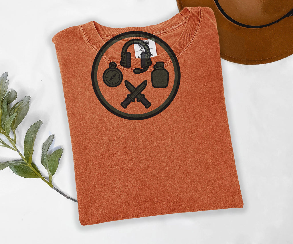 Loadout Tee, FPS Gamer Shirt, Gaming Gear Emblem Tee, Comfort Colors Shooter Shirt, Gamer Gift