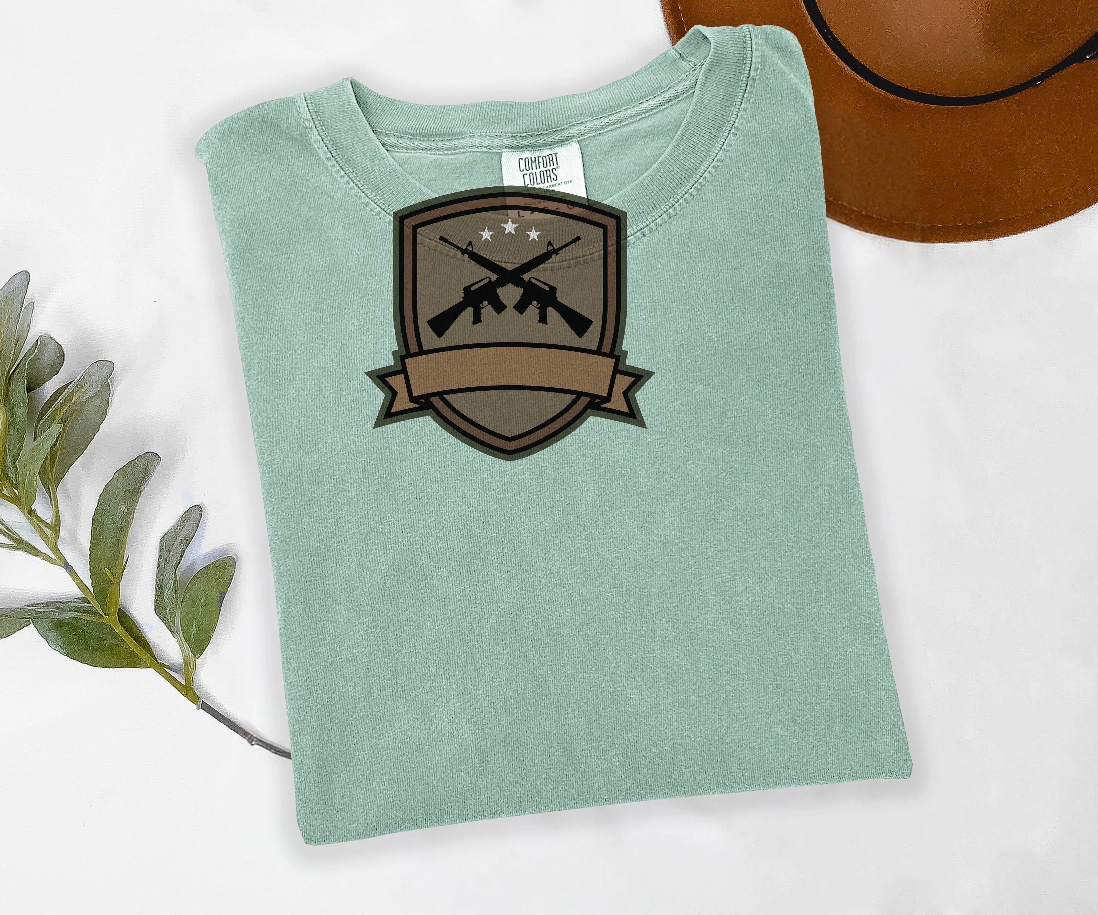 Custom Squad Patch Tee, Personalized FPS Gamer Shirt, Your Callsign Printed, Comfort Colors Shooter Tee, Gaming Gift