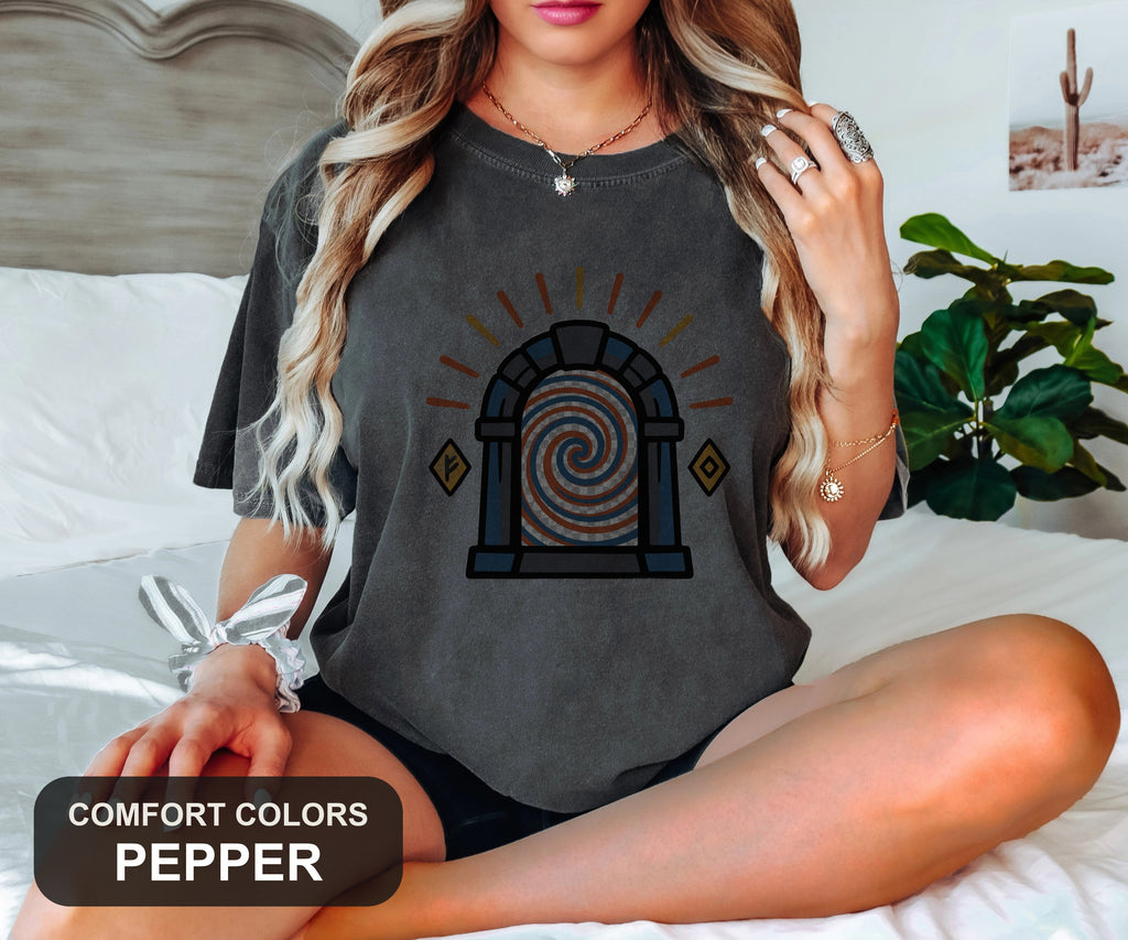 Portal Tee, MMO Gamer Shirt, Raid Night Emblem Tee, Comfort Colors MMORPG Shirt, Gamer Gift