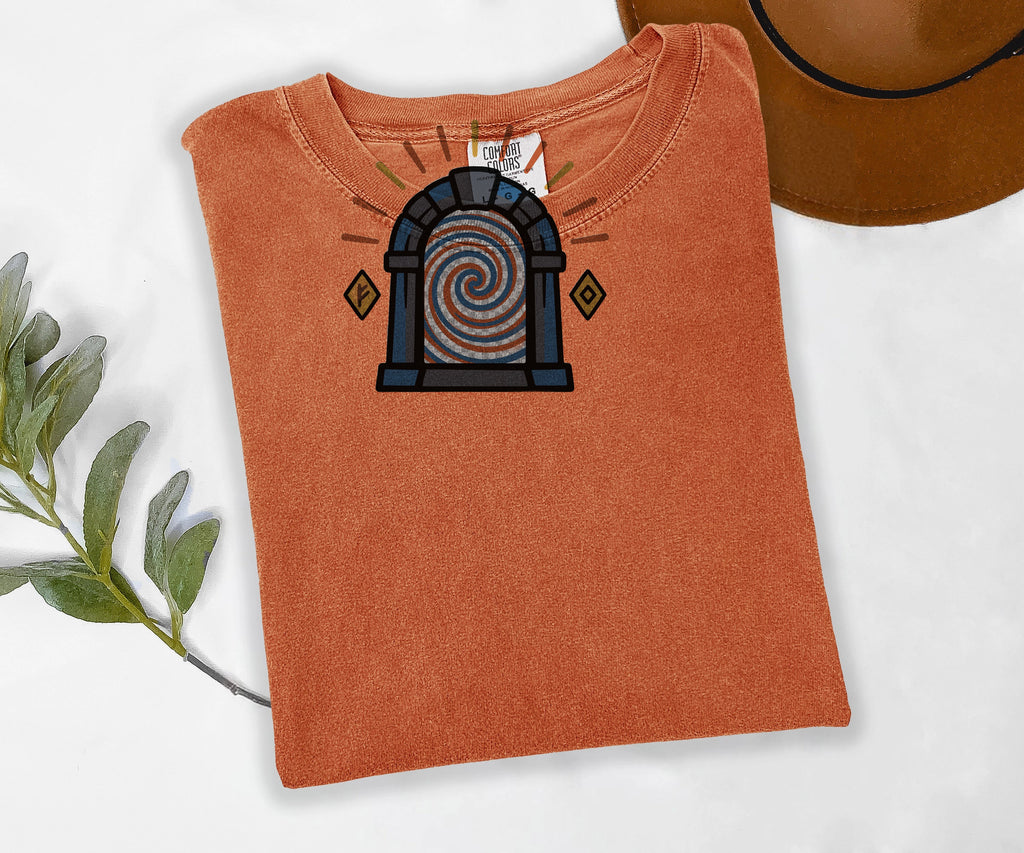 Portal Tee, MMO Gamer Shirt, Raid Night Emblem Tee, Comfort Colors MMORPG Shirt, Gamer Gift