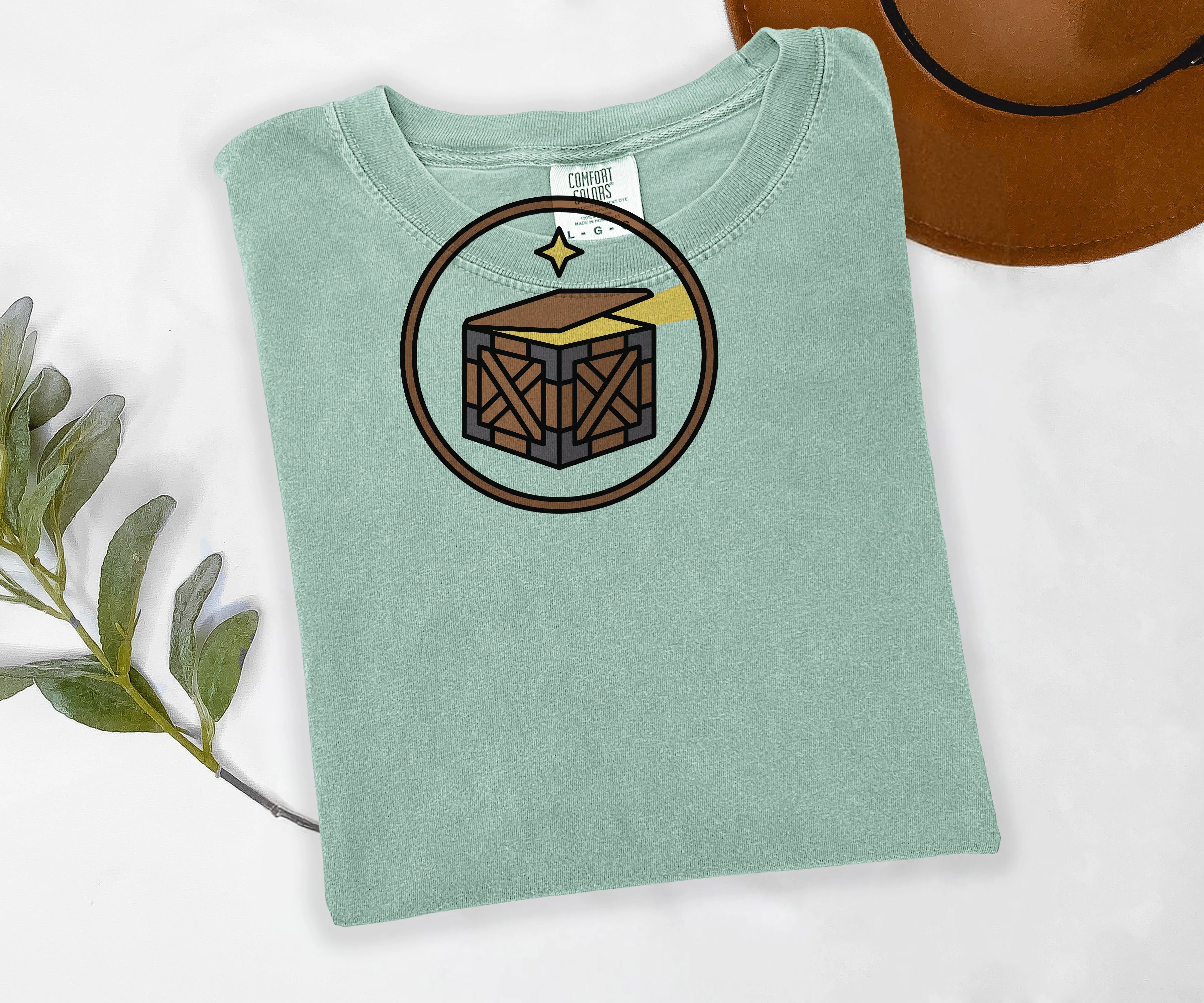 Loot Drop Tee, MMO Gamer Shirt, Raid Loot Emblem Tee, Comfort Colors MMORPG Shirt, Nerdy Gift