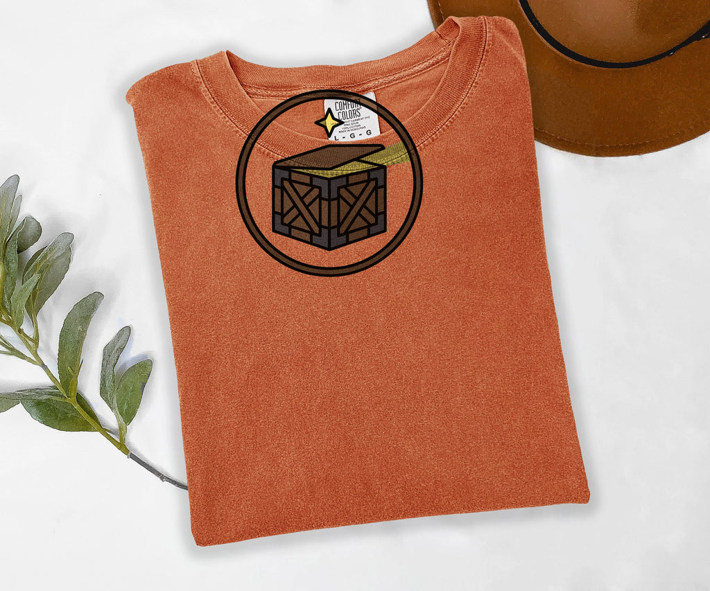 Loot Drop Tee, MMO Gamer Shirt, Raid Loot Emblem Tee, Comfort Colors MMORPG Shirt, Nerdy Gift