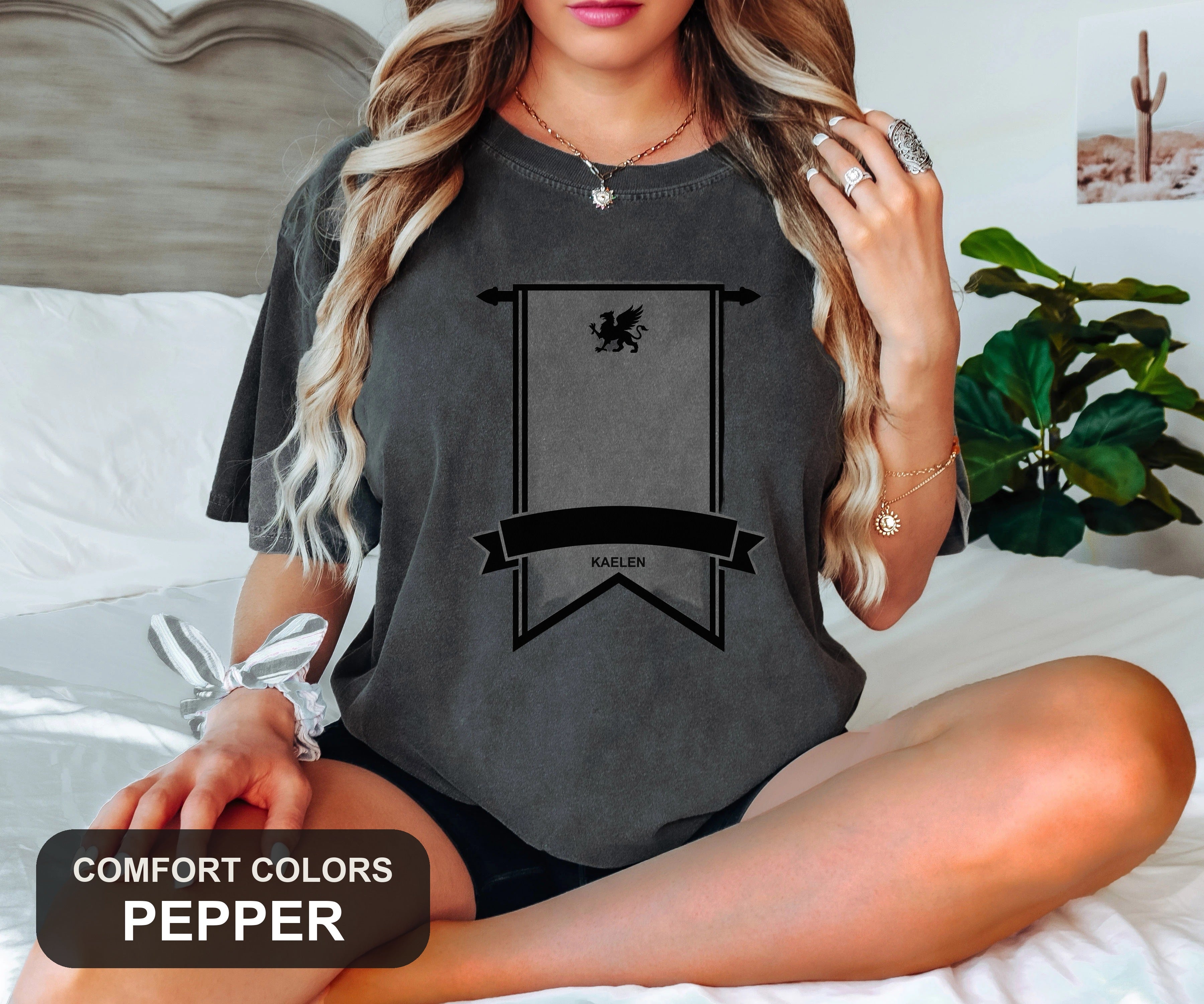 Custom Guild Banner Tee, Personalized MMO Gamer Shirt, Your Guild Name, Comfort Colors MMORPG Tee, Gaming Gift