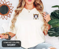 Custom Embroidered Initiative Crest Tee, Personalized Tabletop RPG Gift, Character Name Stitched, Comfort Colors D20 Shirt