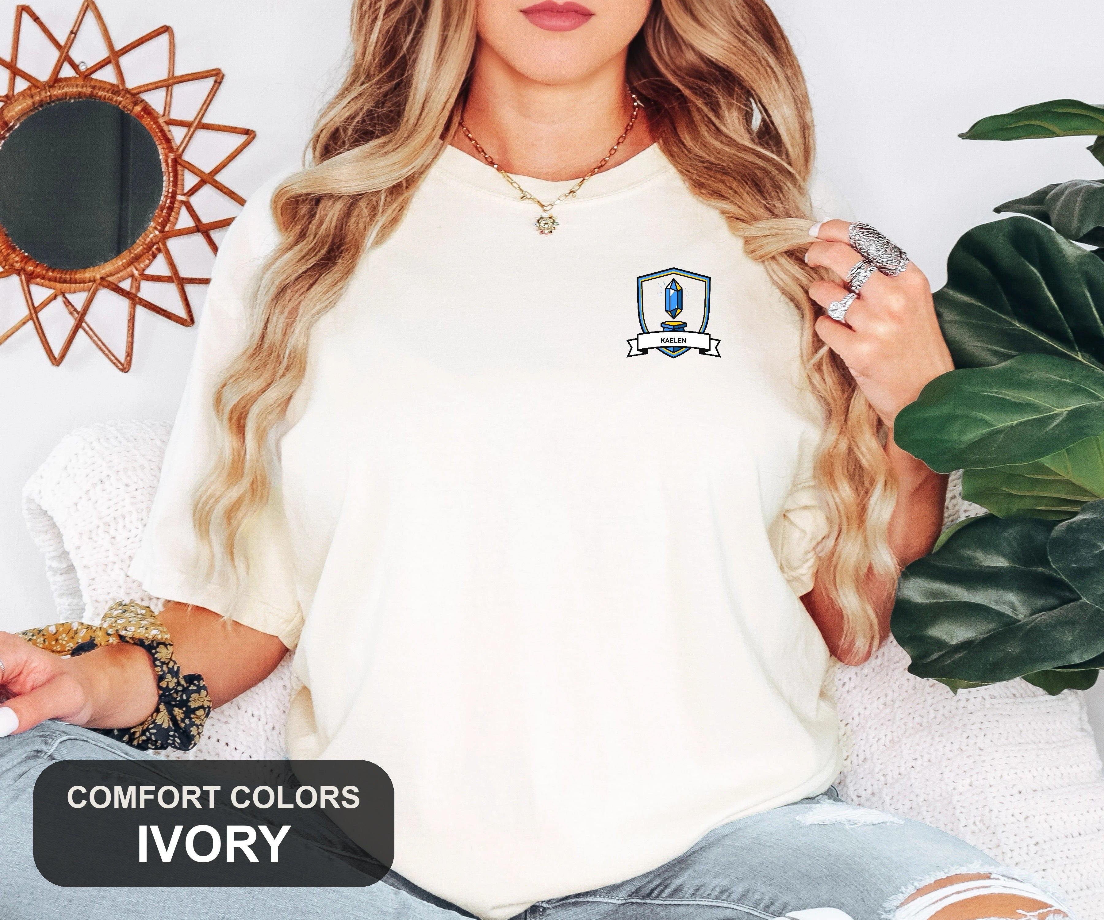 Custom Embroidered Save Point Tee, Personalized RPG Gamer Gift, Your Name Stitched, Comfort Colors Gaming Shirt