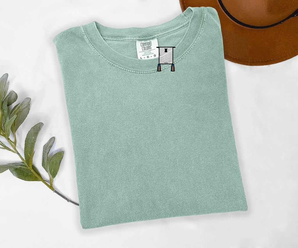 Custom Embroidered Guild Tee, Personalized MMO Gamer Gift, Your Guild Name Stitched, Comfort Colors Gaming Shirt