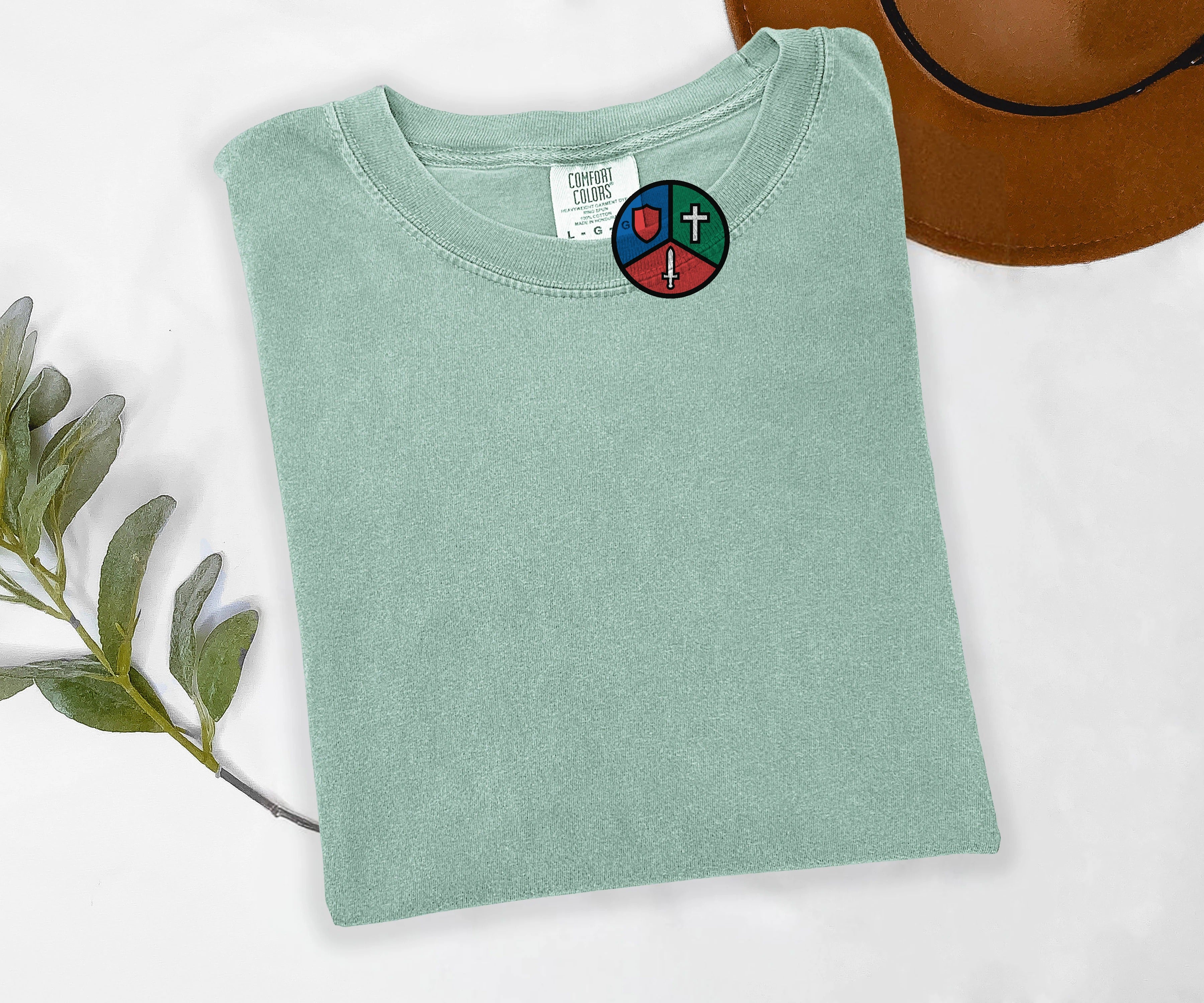 Embroidered Tank Healer DPS Tee, MMO Gamer Gift, Stitched Gaming Shirt, Comfort Colors MMORPG Tee, Nerdy Gift