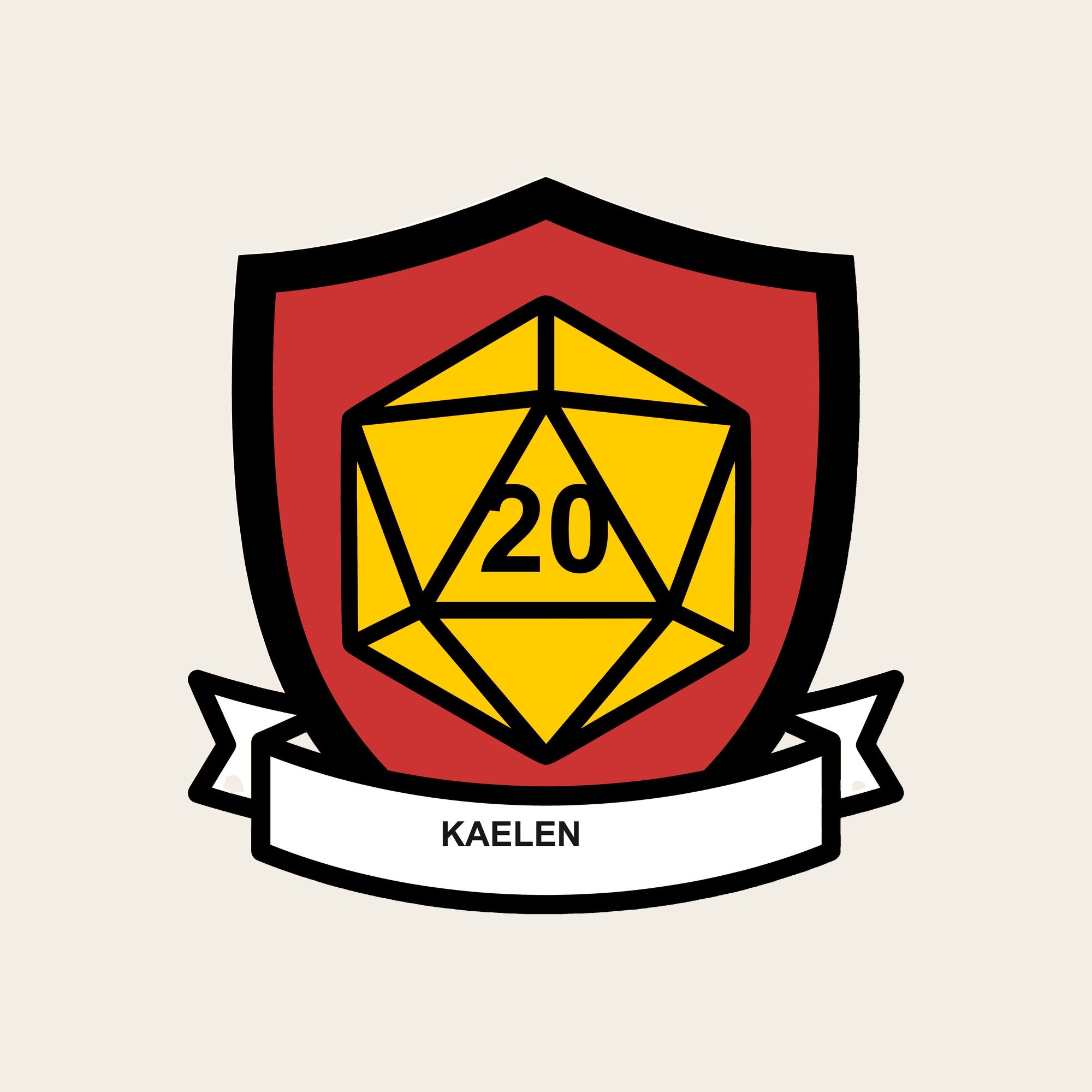 Custom Embroidered Character Crest Tee, Personalized Tabletop RPG Gift, Character Name Stitched, Comfort Colors® D20 Shirt