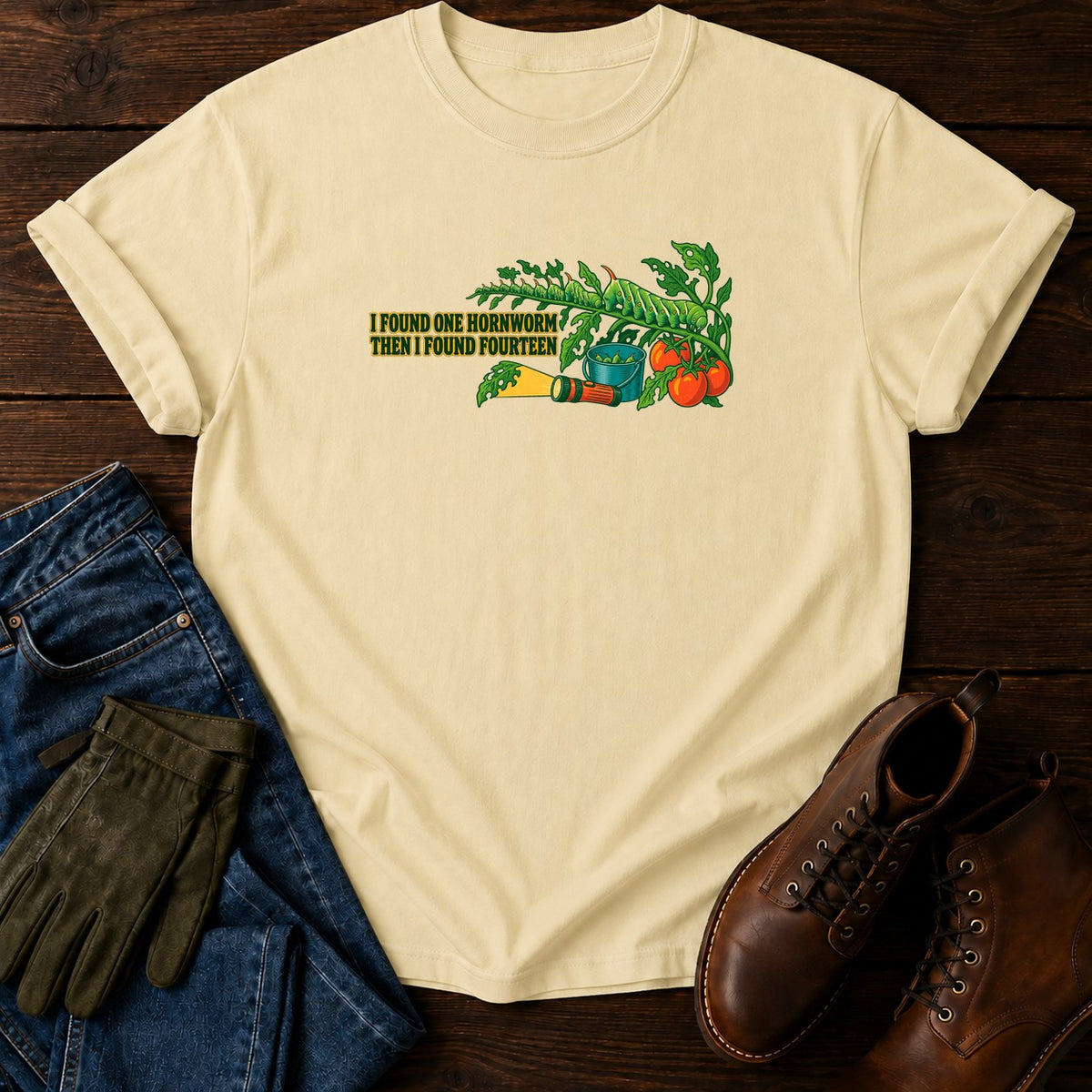 I Found One Hornworm T-Shirt — Butter
