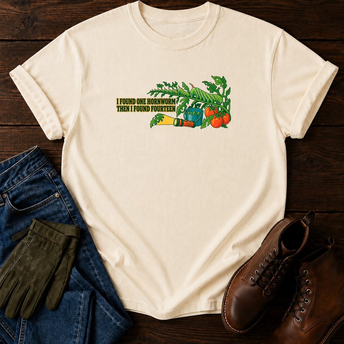 I Found One Hornworm T-Shirt — Ivory