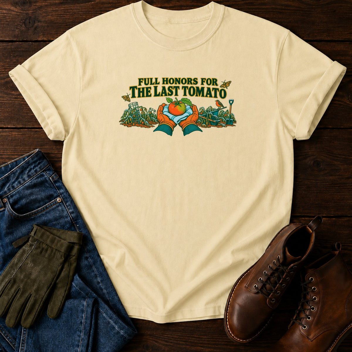 Full Honors For The Last Tomato T-Shirt — Butter