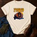 The Shed Has A Tenant Bat Halloween Garden T-Shirt — Ivory