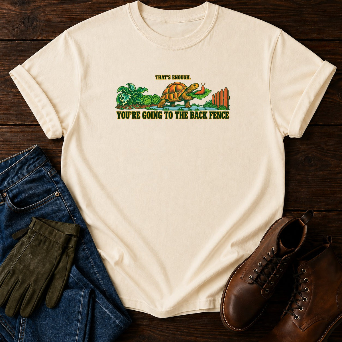 You're Going To The Back Fence T-Shirt — Ivory
