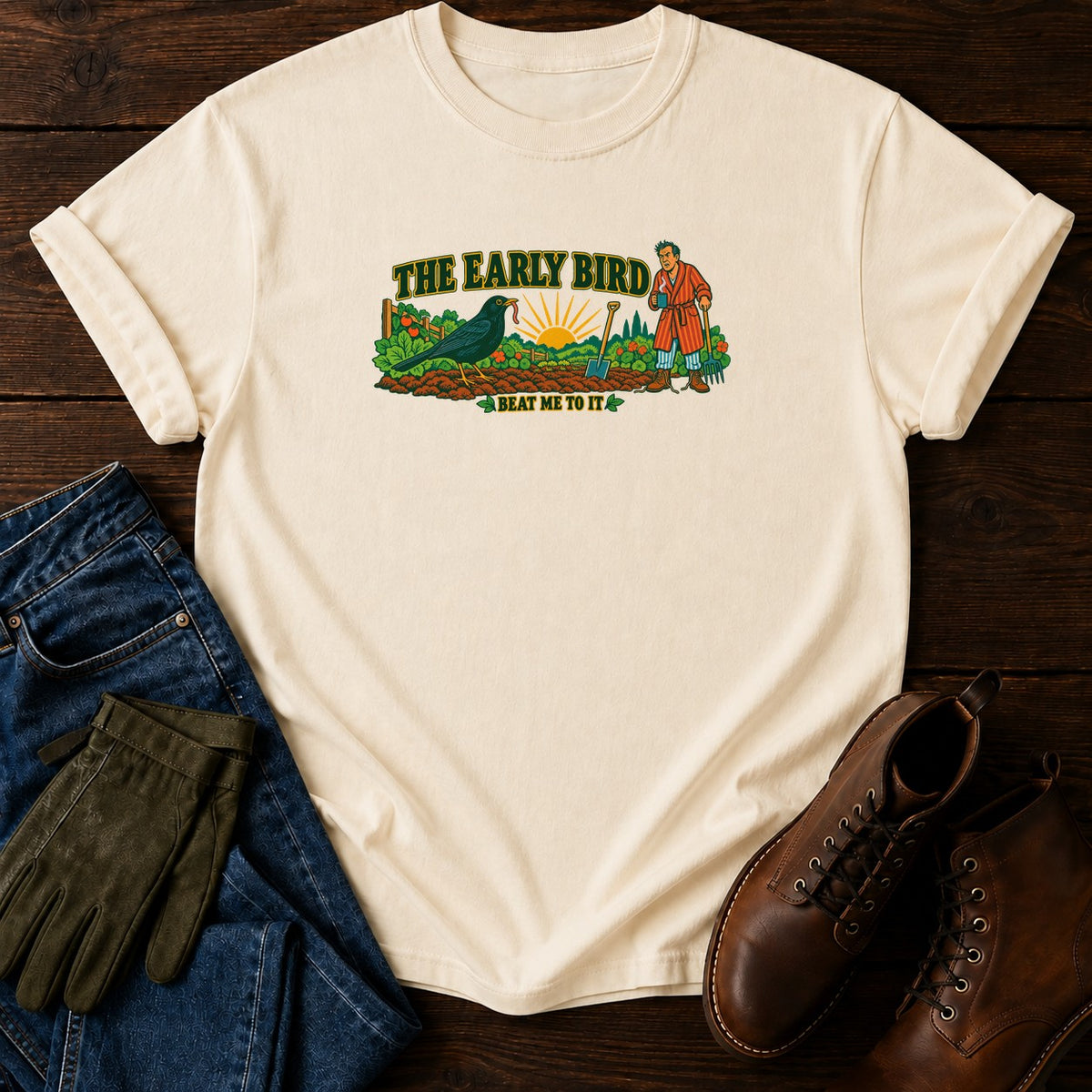 The Early Bird T-Shirt — Ivory