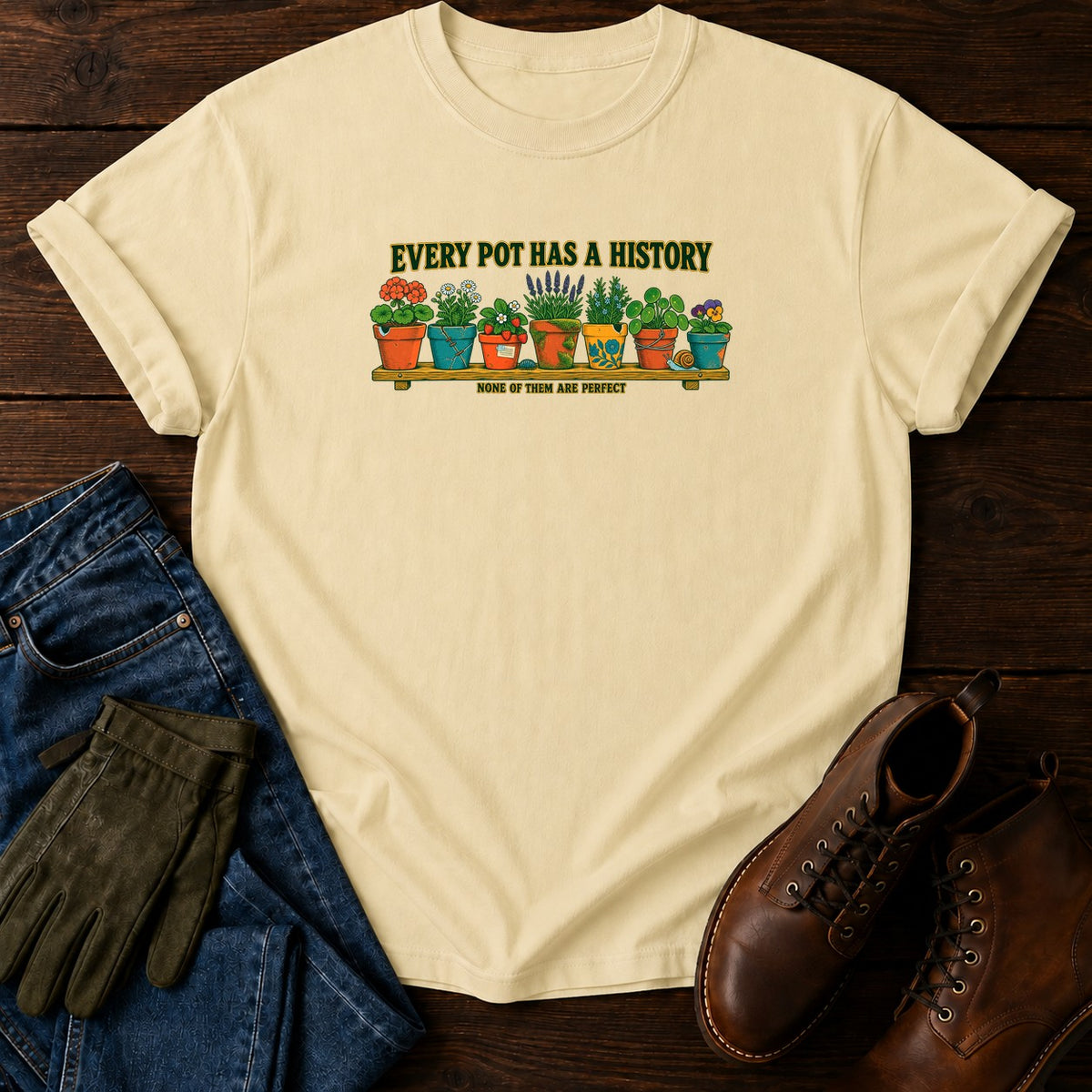 Every Pot Has A History T-Shirt — Butter