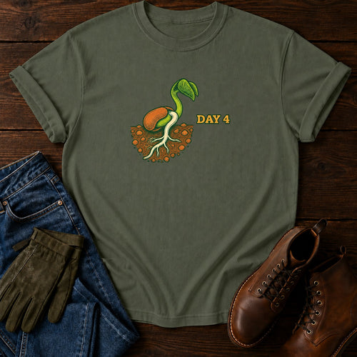 Day 4 Seedling T-Shirt — Moss