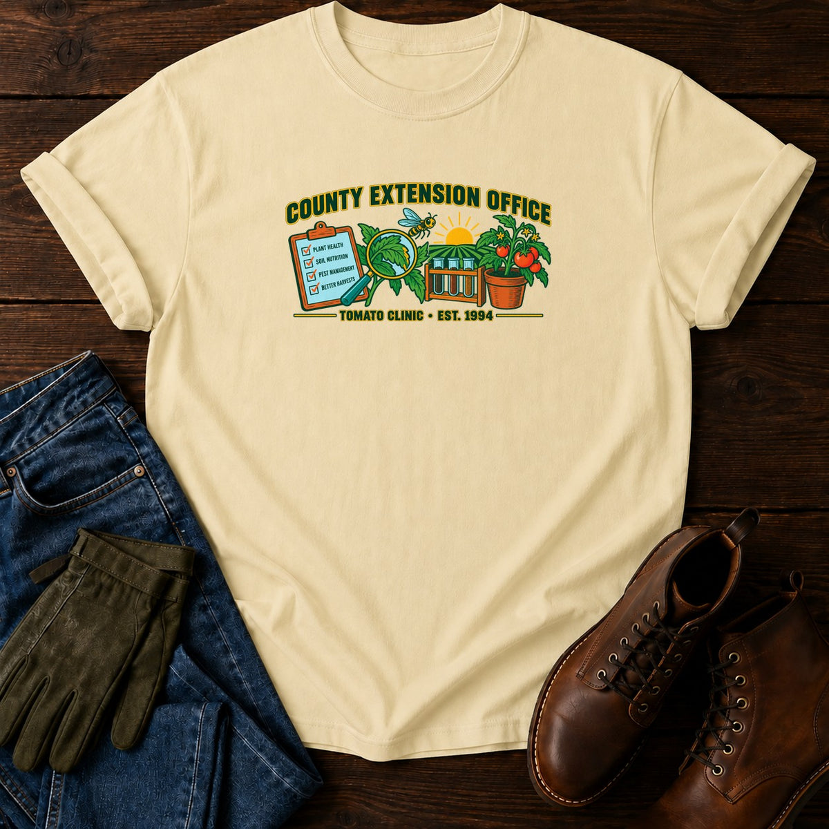 County Extension Office T-Shirt — Butter