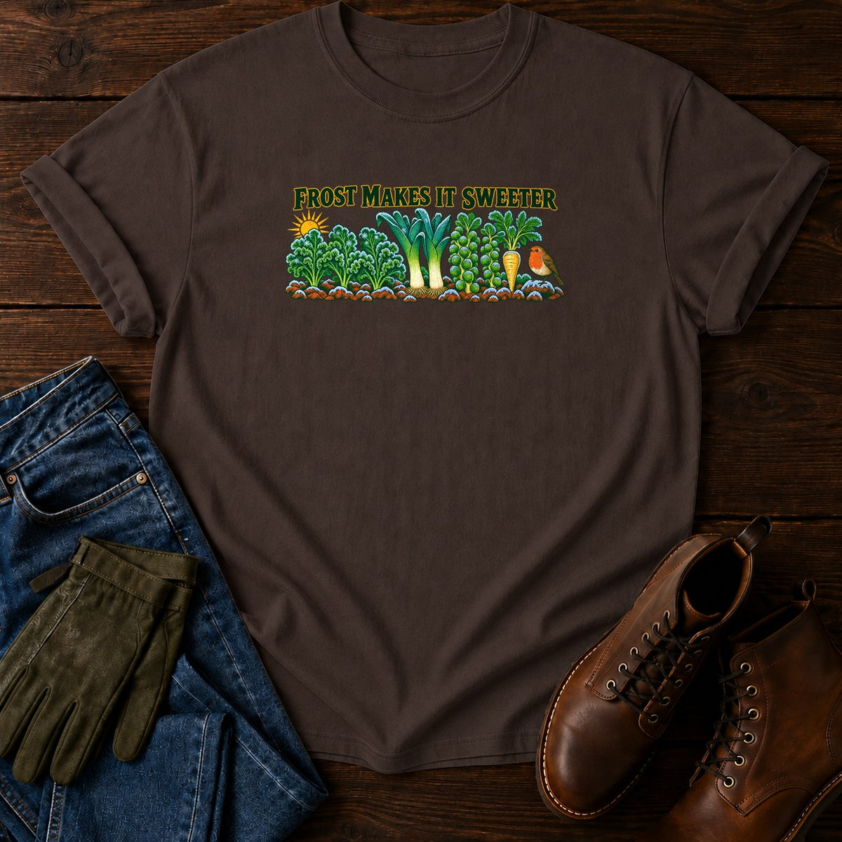 Frost Makes It Sweeter T-Shirt — Espresso