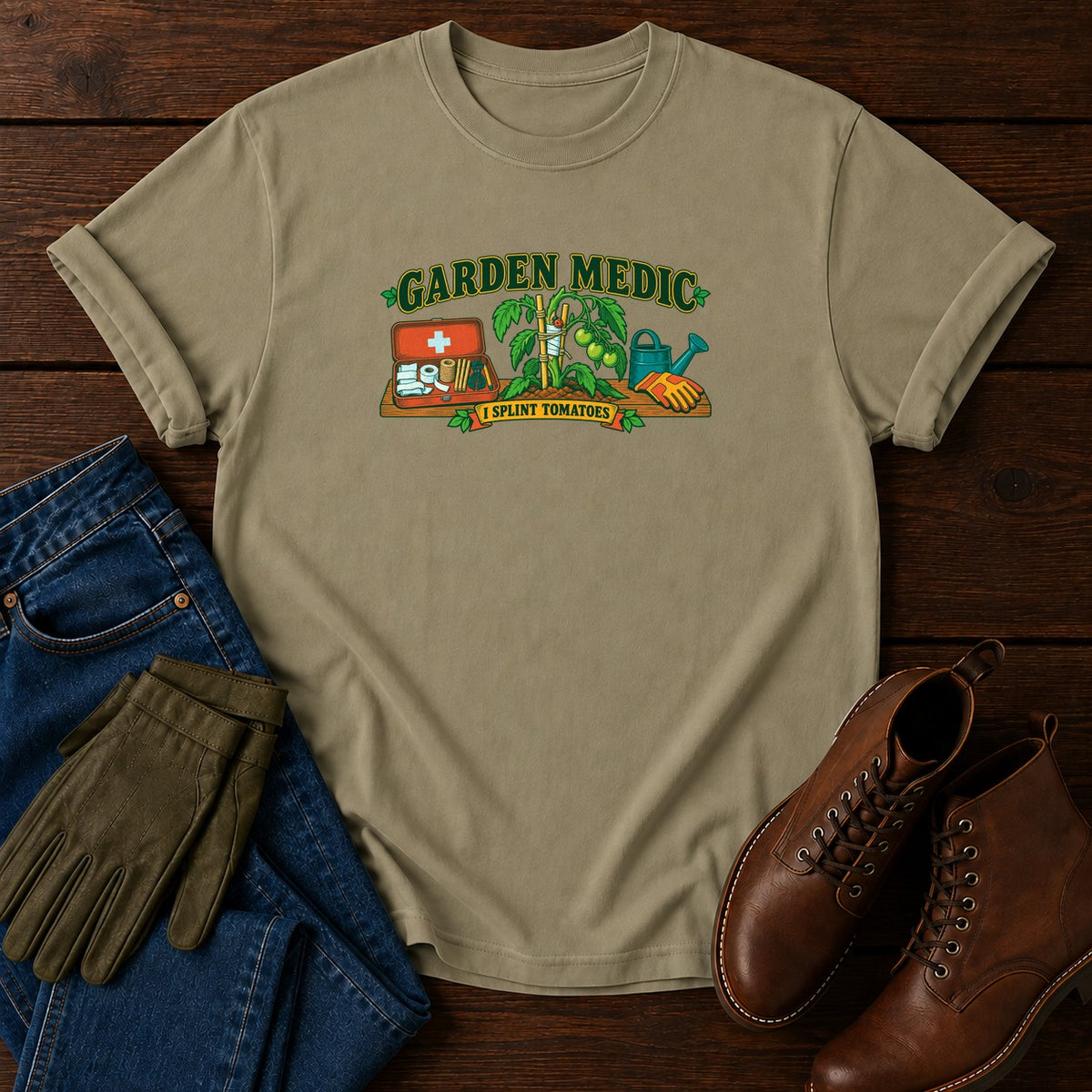Garden Medic T-Shirt — Khaki