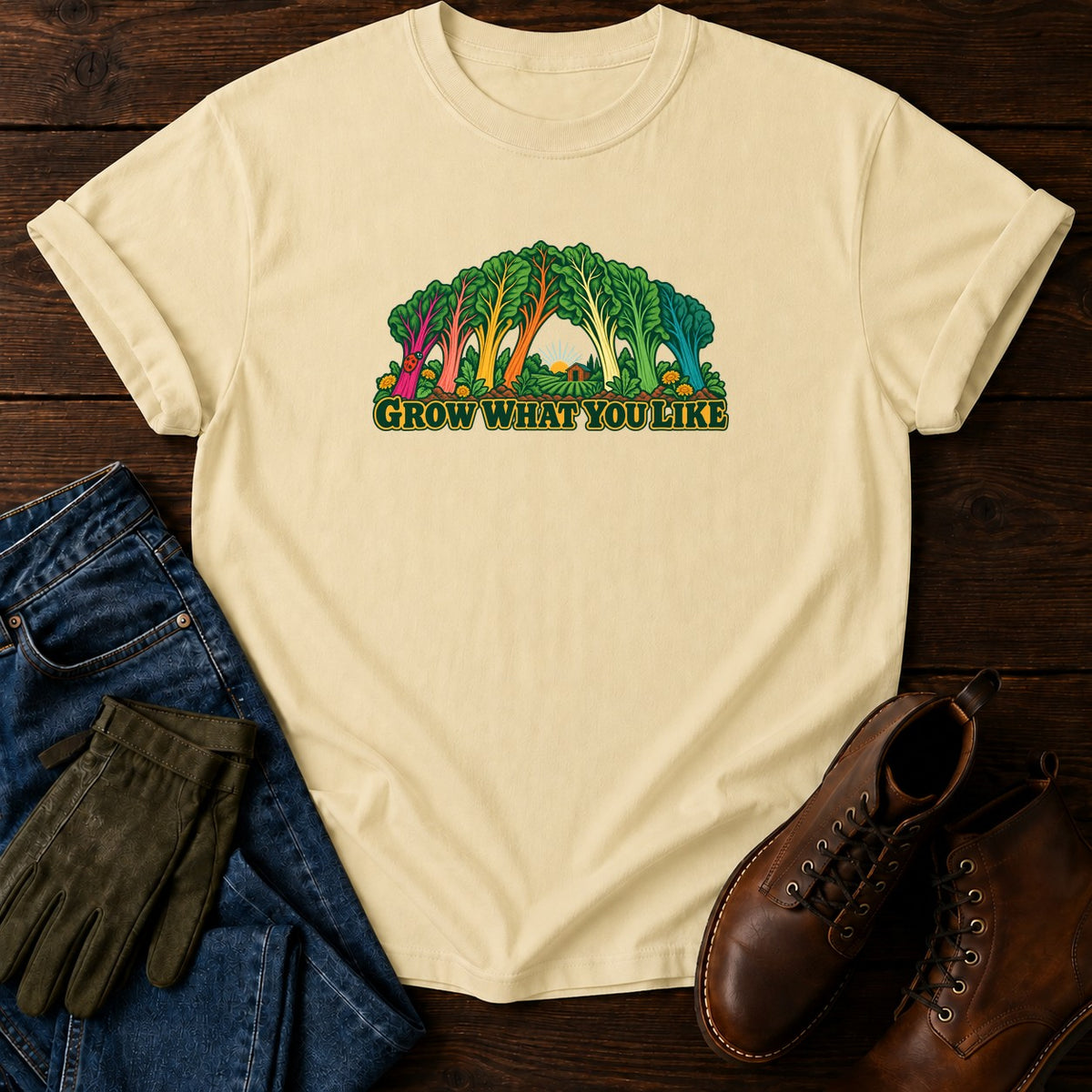 Grow What You Like T-Shirt — Butter