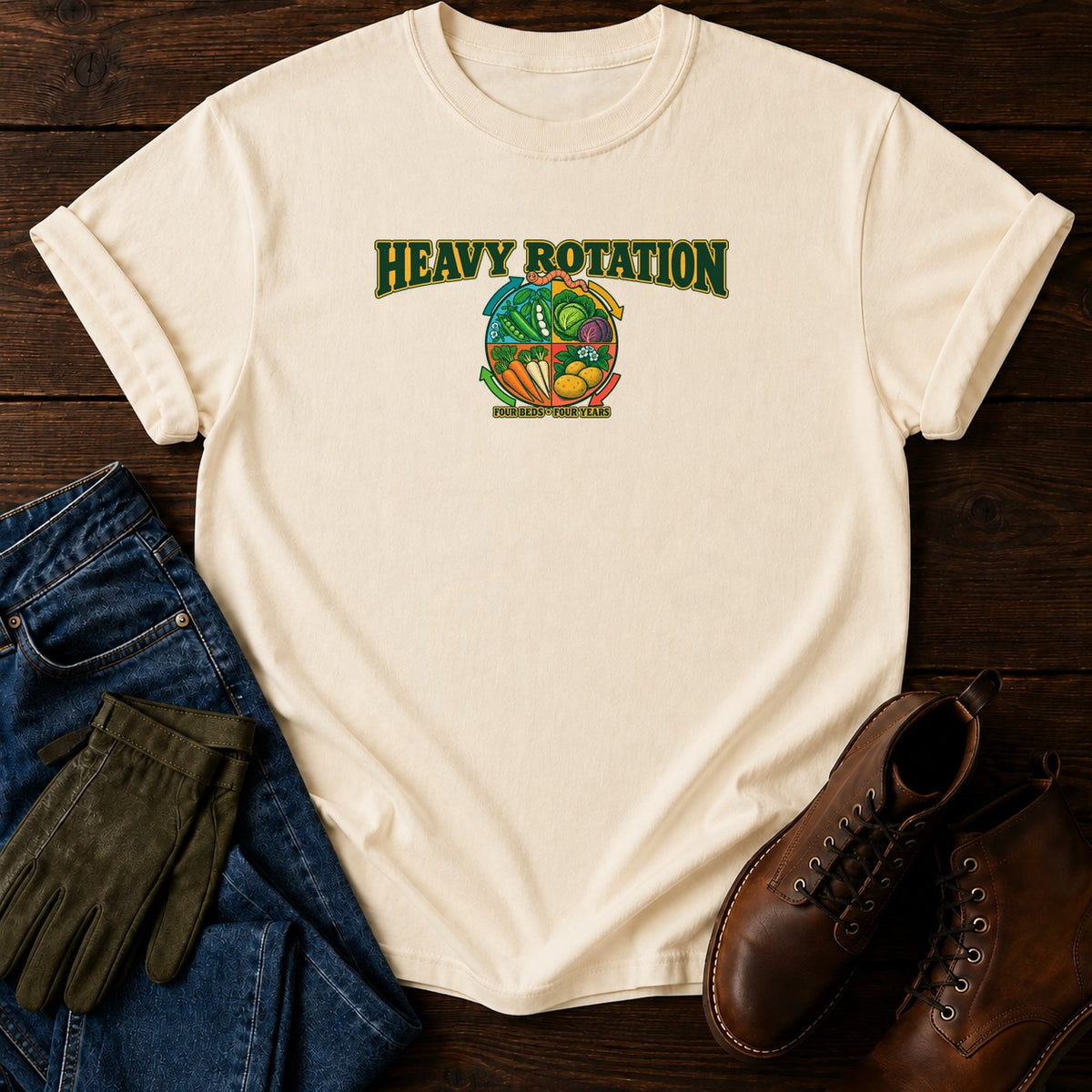 Heavy Rotation T-Shirt — Ivory