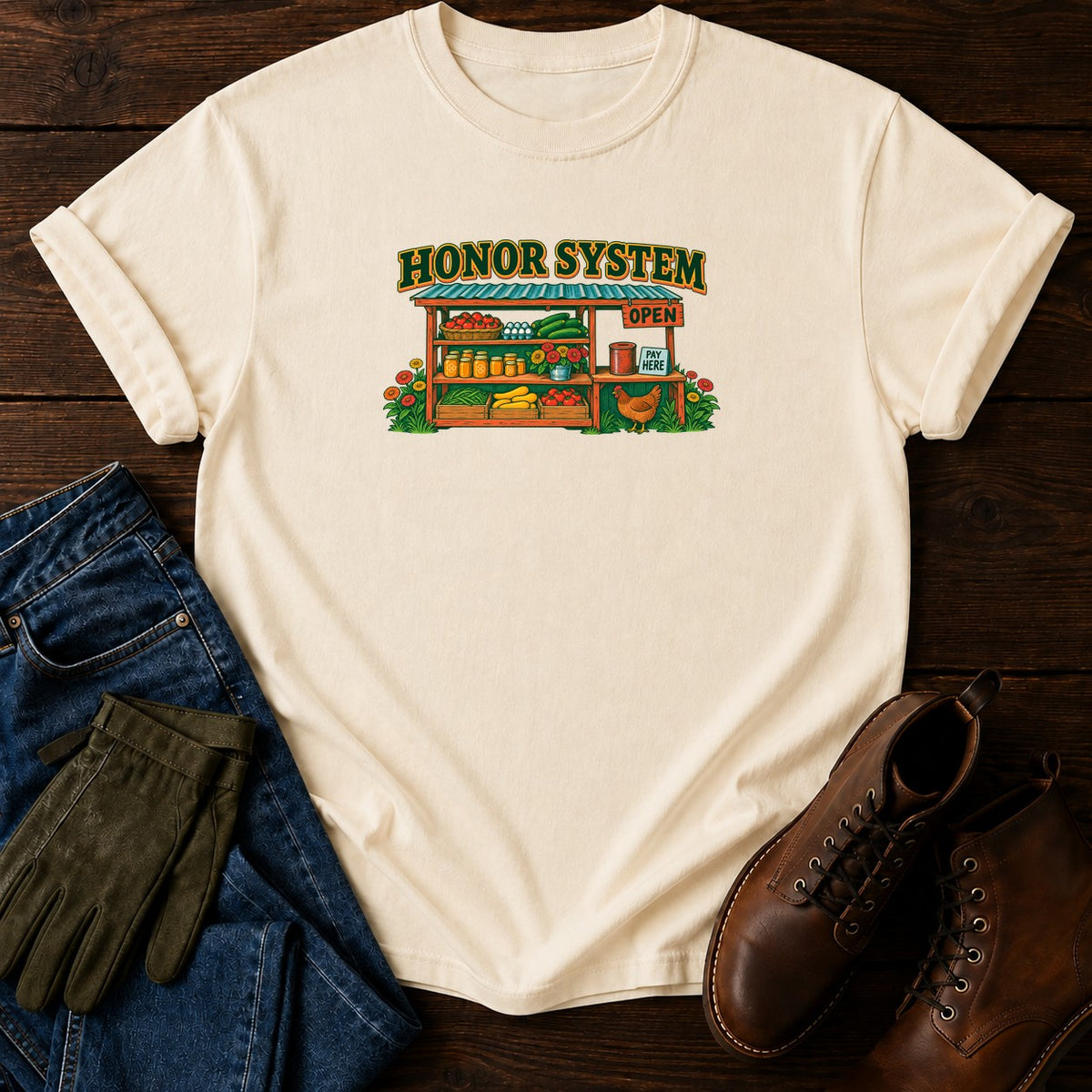 Honor System T-Shirt — Ivory