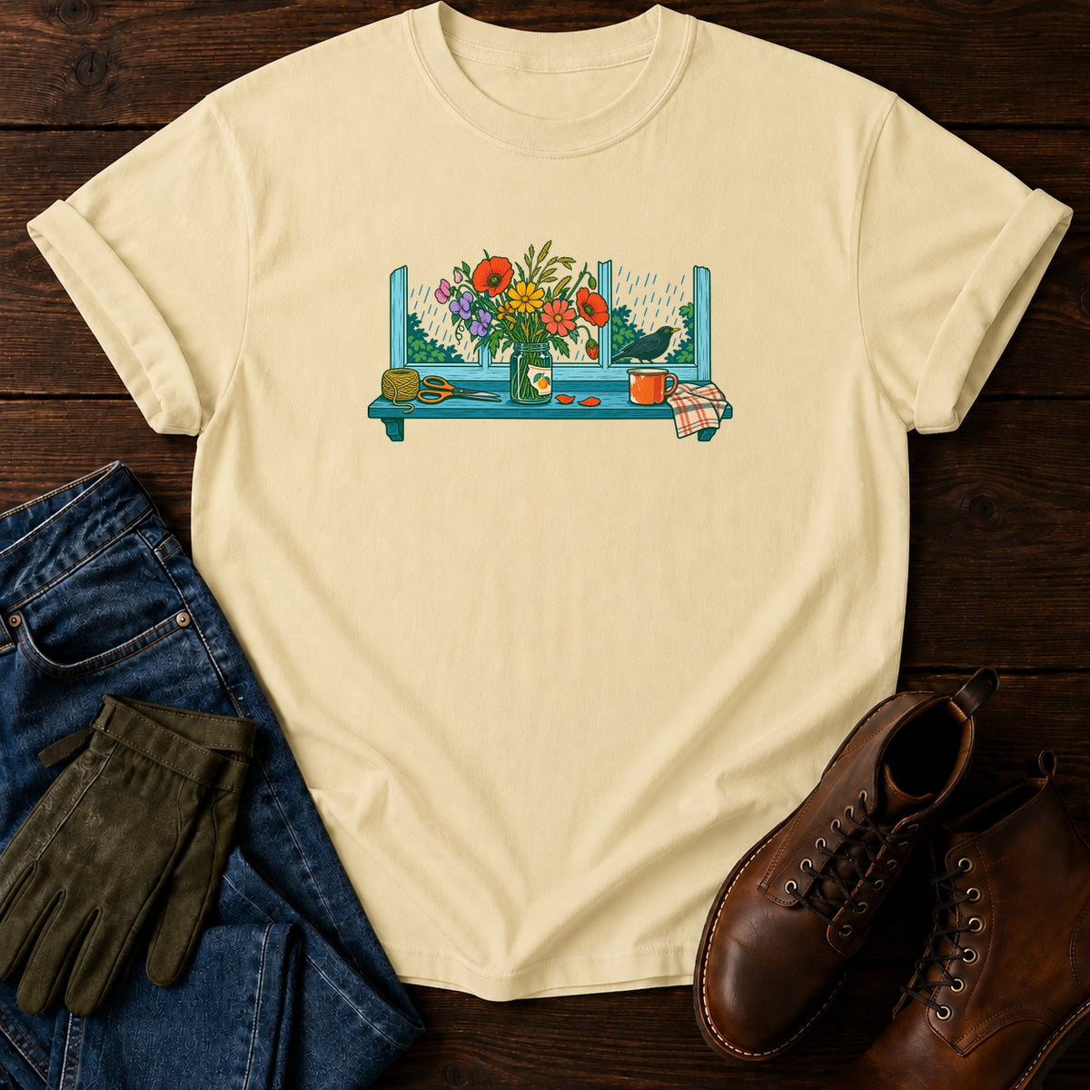 Jar On The Windowsill T-Shirt — Butter