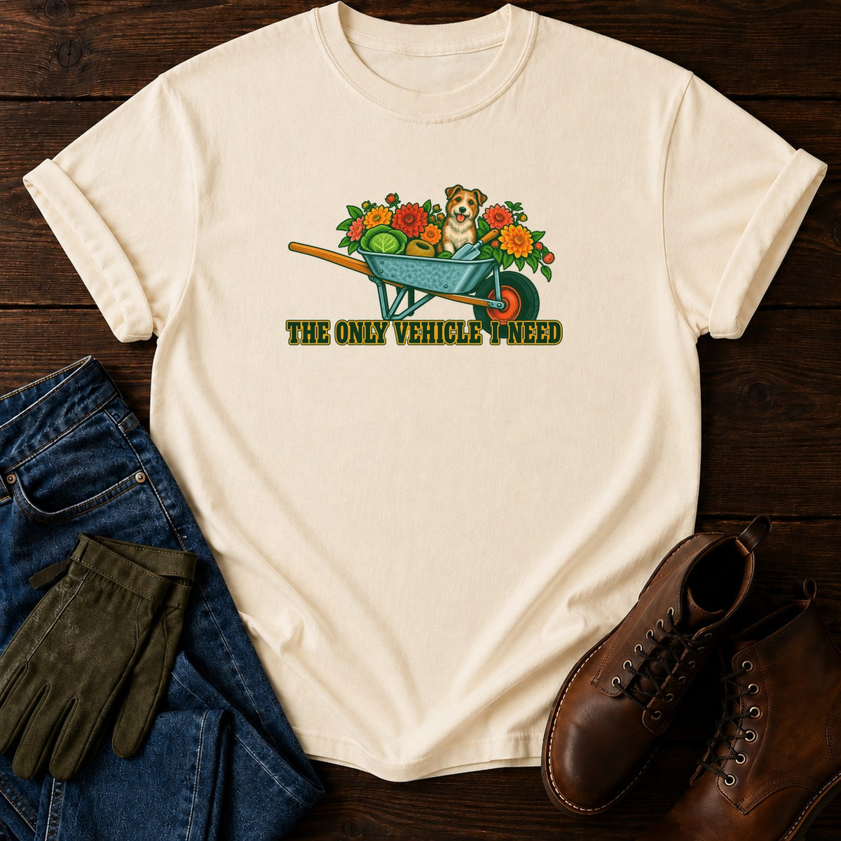 The Only Vehicle I Need T-Shirt — Ivory