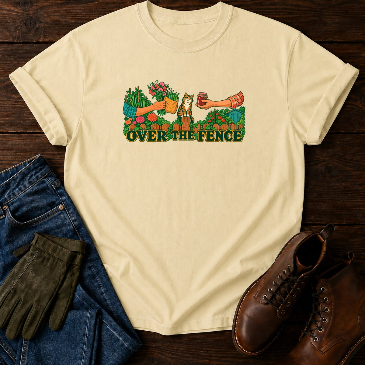 Over The Fence T-Shirt — Butter