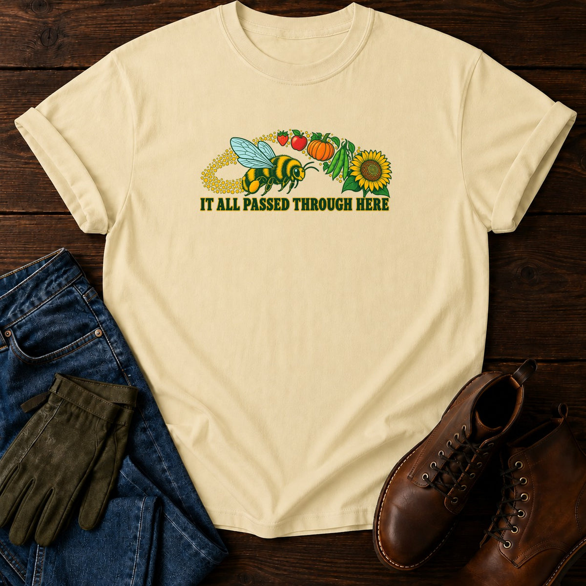 It All Passed Through Here T-Shirt — Butter