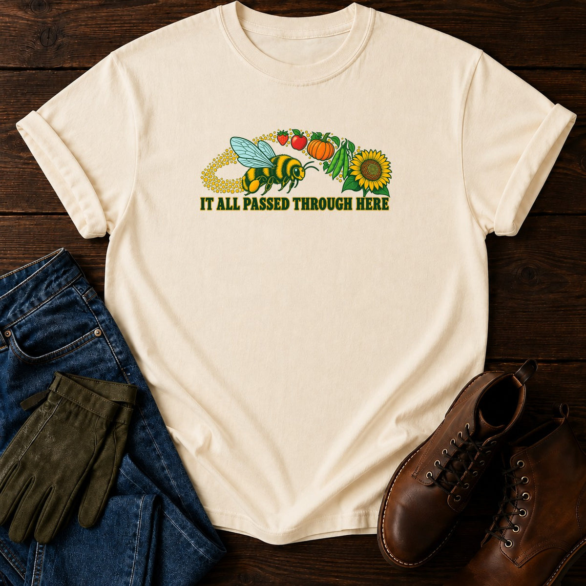 It All Passed Through Here T-Shirt — Ivory