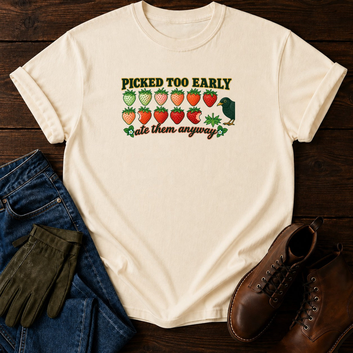 Picked Too Early T-Shirt — Ivory