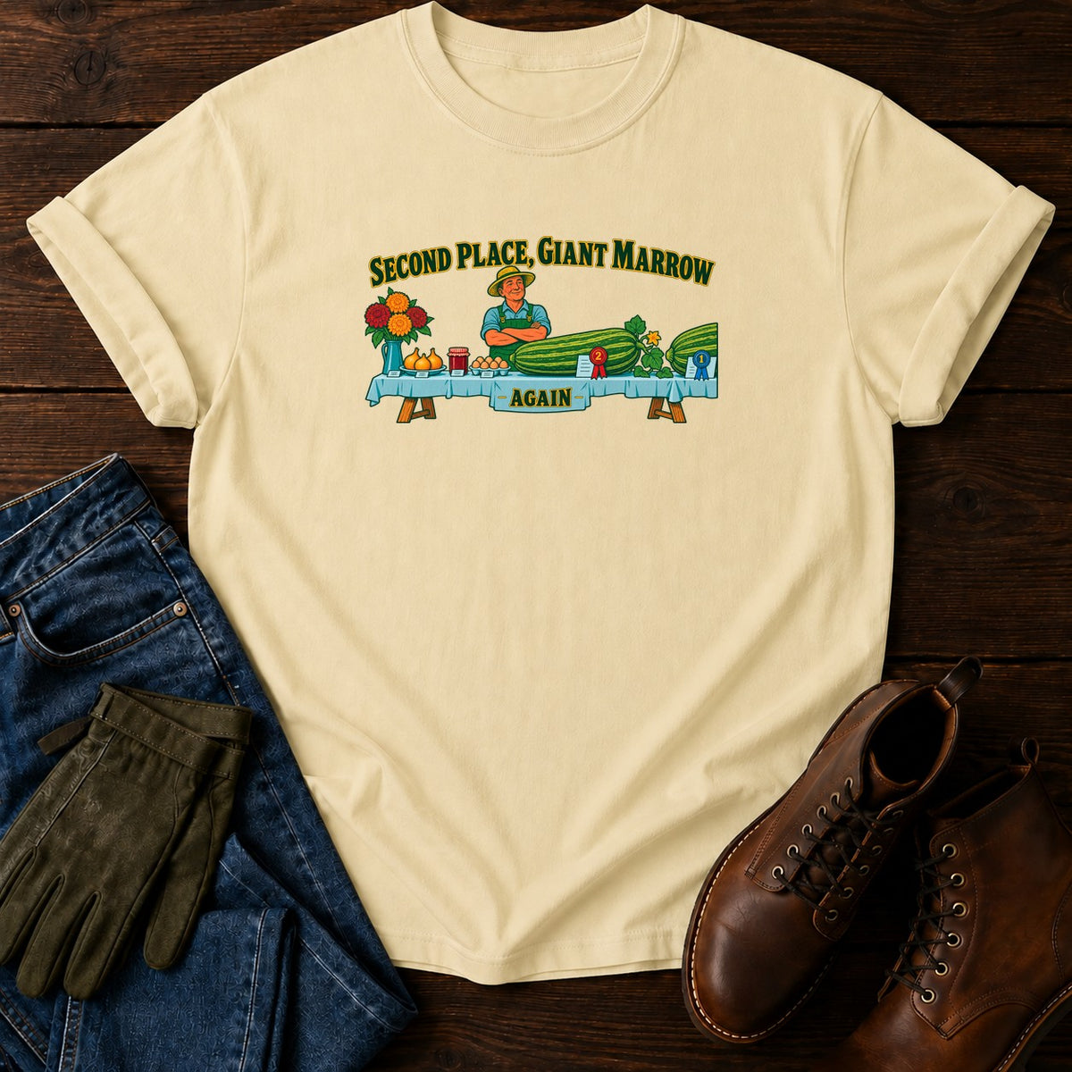 Second Place, Giant Marrow T-Shirt — Butter