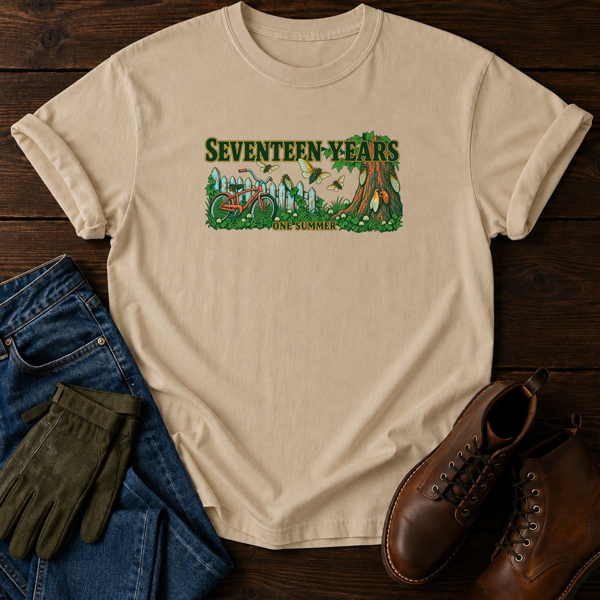 Seventeen Years T-Shirt — Sandstone