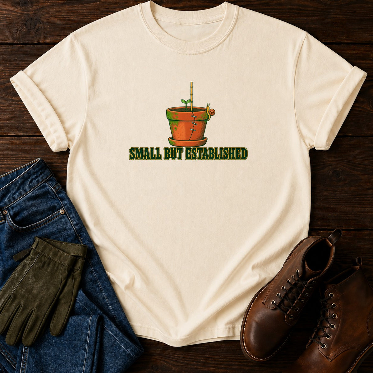 Small But Established T-Shirt — Ivory