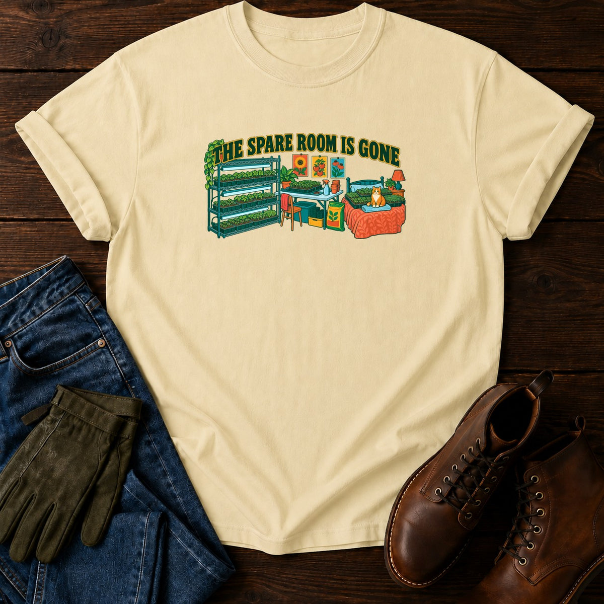 The Spare Room Is Gone T-Shirt — Butter