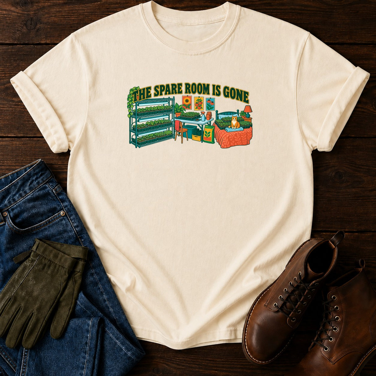 The Spare Room Is Gone T-Shirt — Ivory