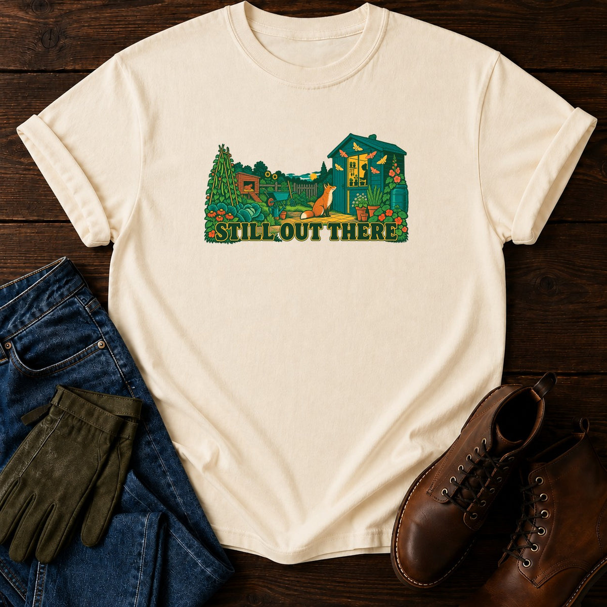 Still Out There T-Shirt — Ivory