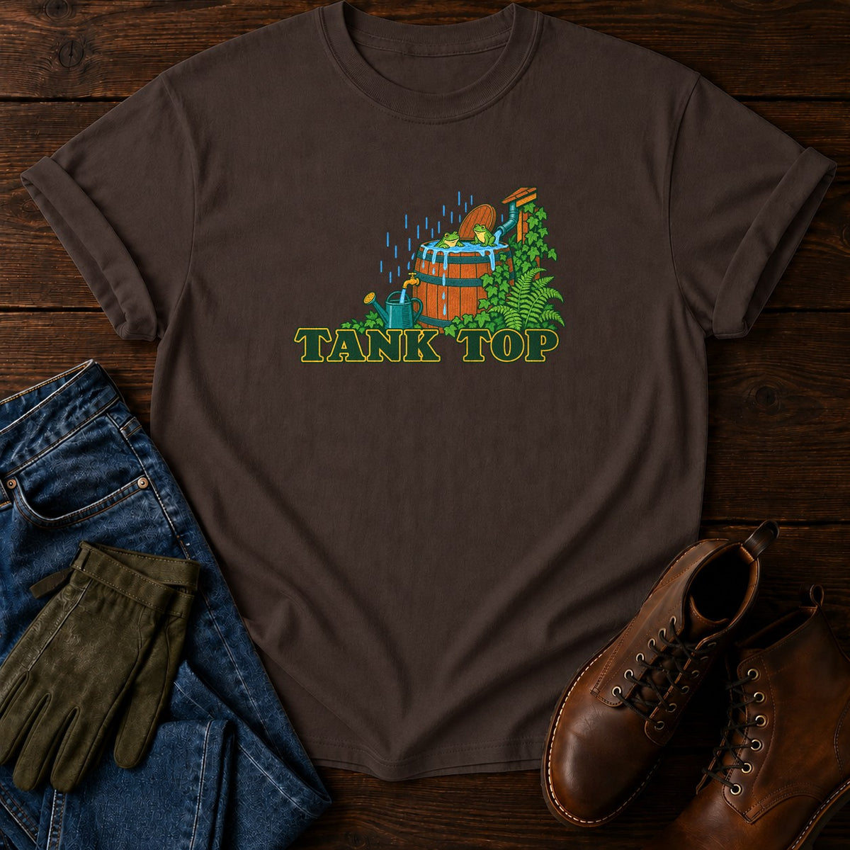 Tank Top T-Shirt — Espresso