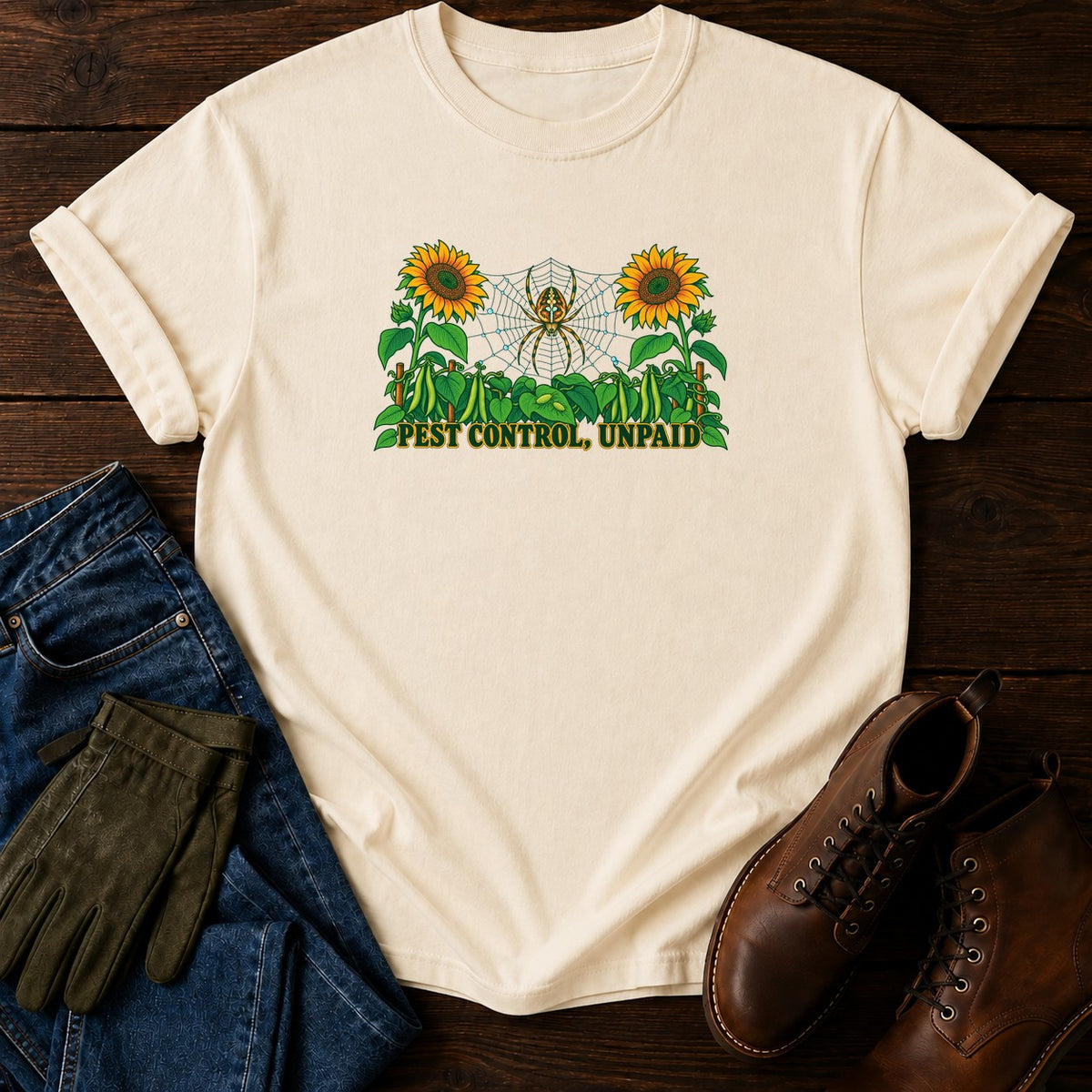 Pest Control, Unpaid T-Shirt — Ivory