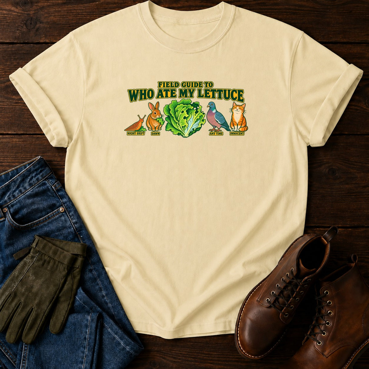 Field Guide To Who Ate My Lettuce T-Shirt — Butter