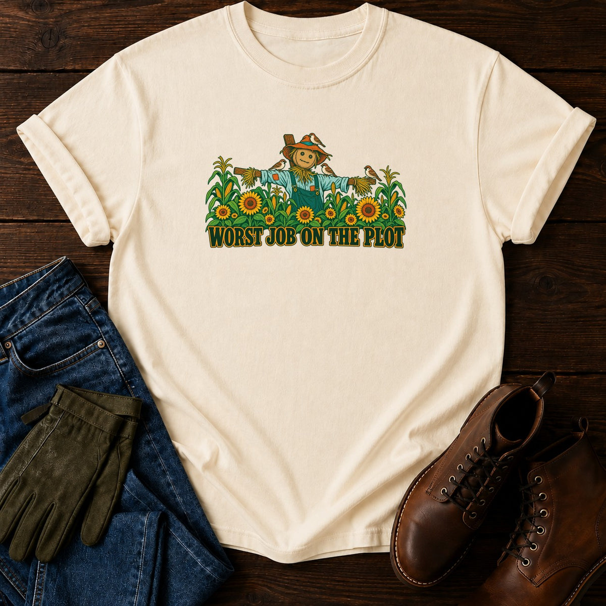 Worst Job On The Plot T-Shirt — Ivory