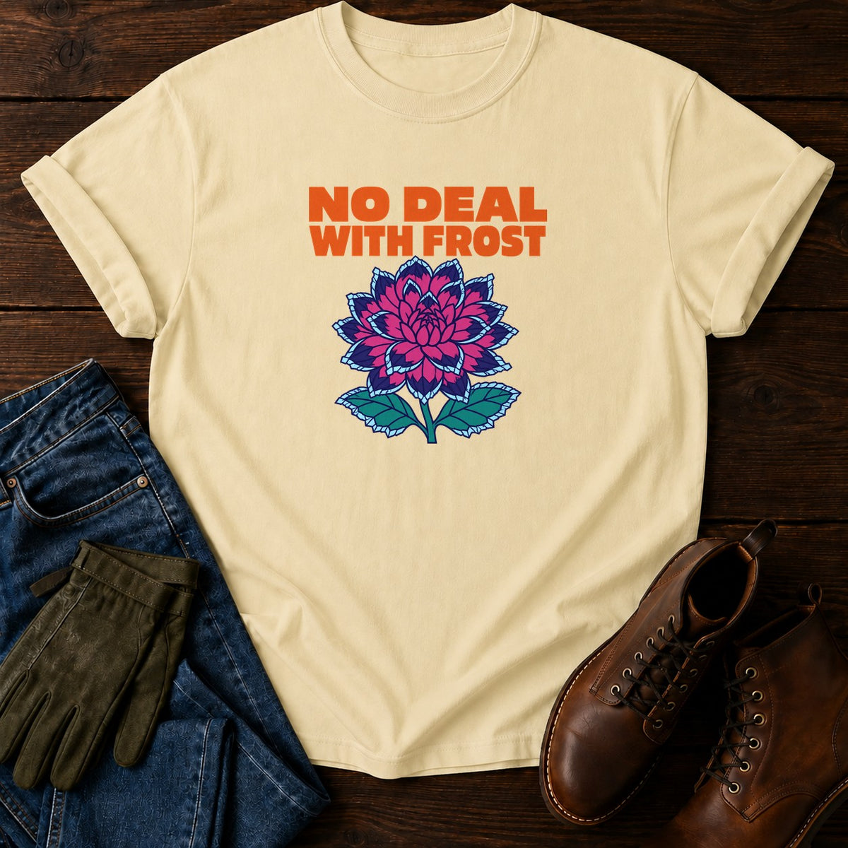 No Deal With Frost Funny Dark Humor Gardening T-Shirt — Butter