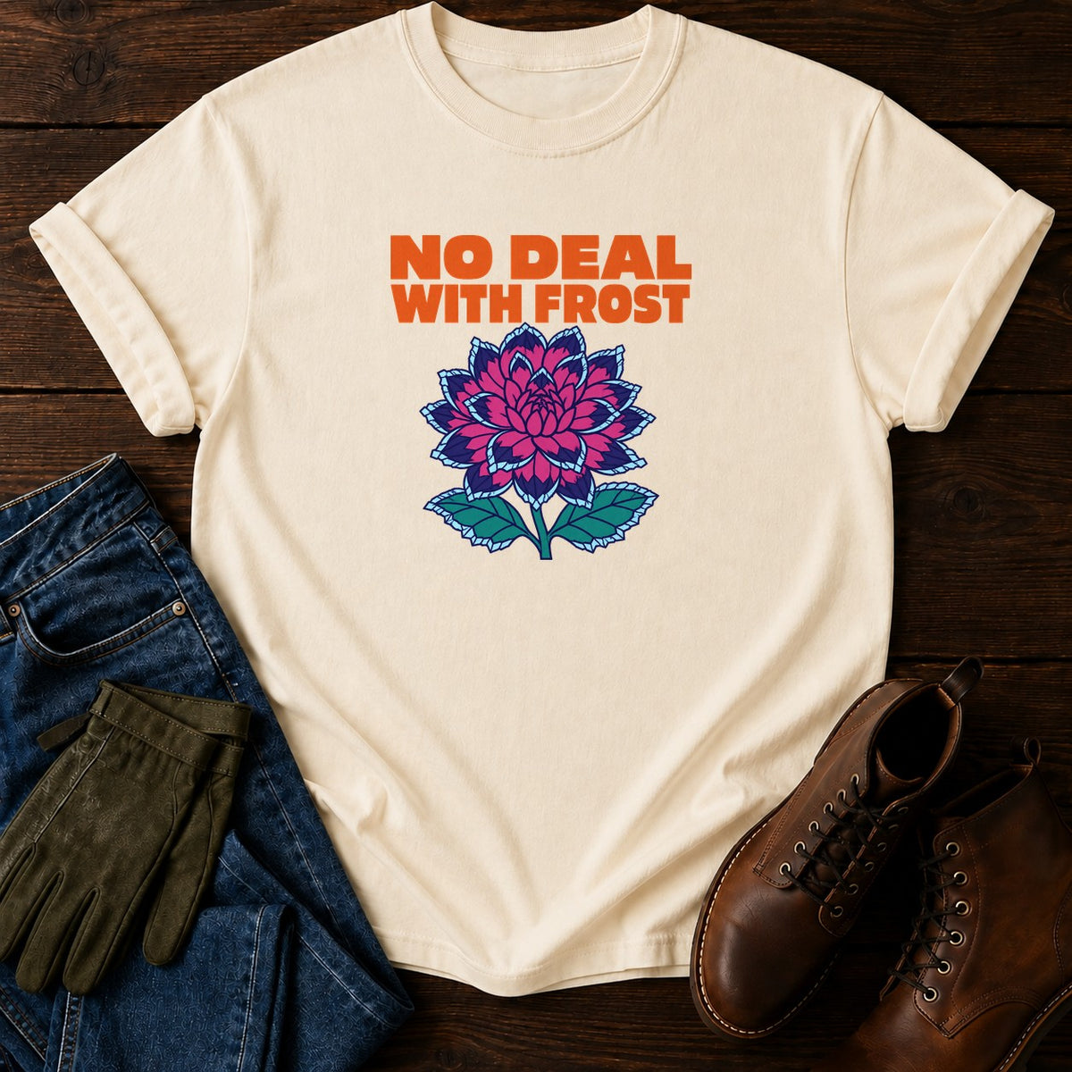 No Deal With Frost Funny Dark Humor Gardening T-Shirt — Ivory