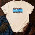 Old Hands New Excuses Funny Gardening Humor T-Shirt — Ivory